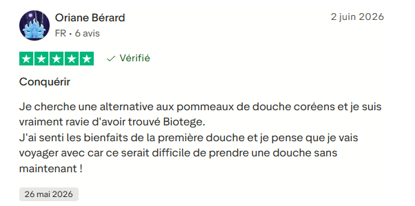 Avis client Biotege 1